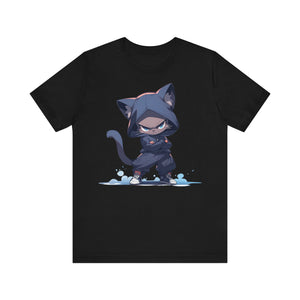 Ninja Cat in Hoodi T-Shirt - MiTo Store