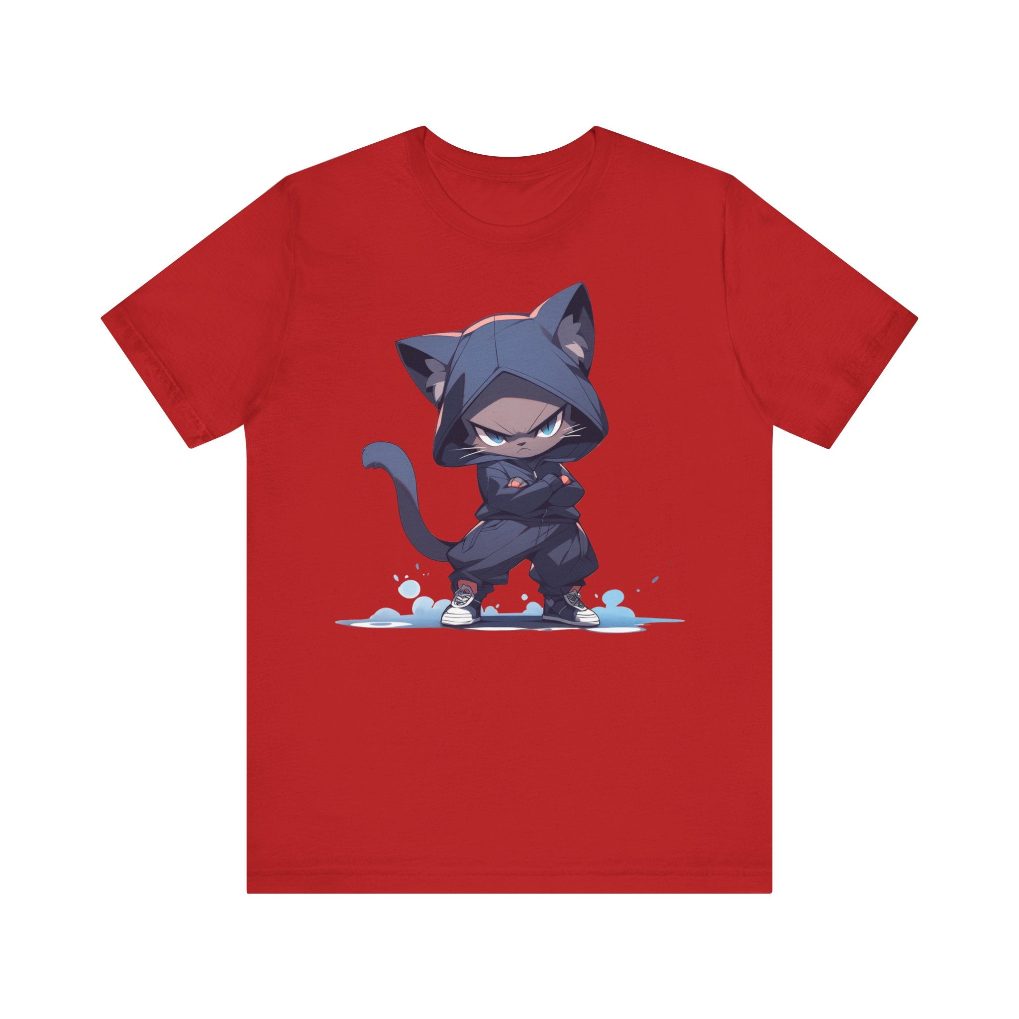 Ninja Cat in Hoodi T-Shirt - MiTo Store