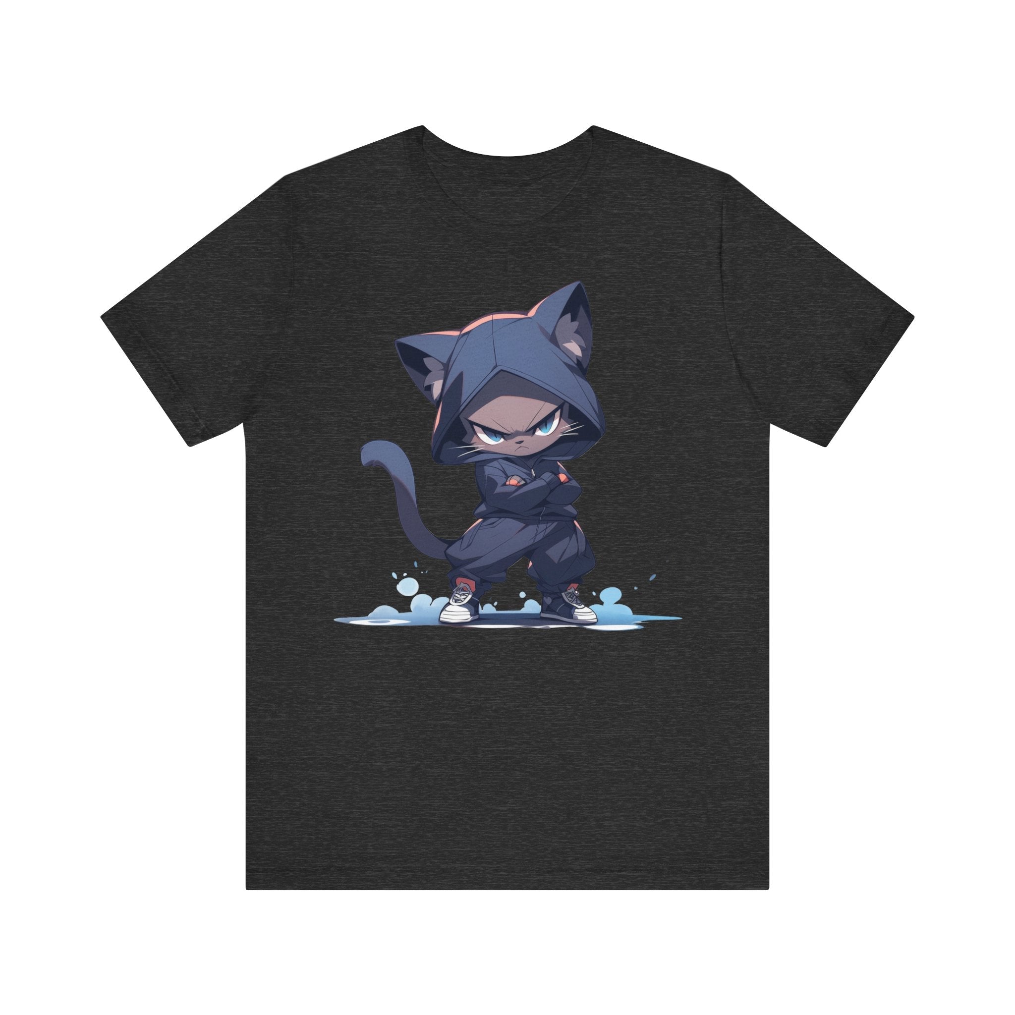 Ninja Cat in Hoodi T-Shirt - MiTo Store